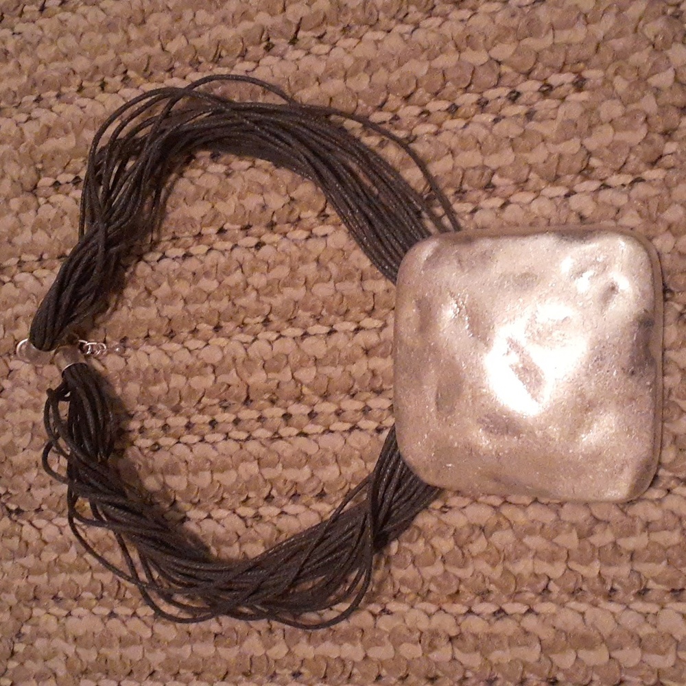 Silver Oversized Statement Necklace. - image 2